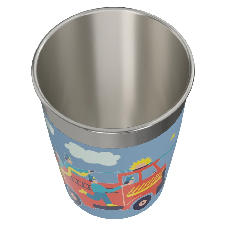 SIGG Kids Straw Cup 0,35 L, kolor: Pompier - widok od góry bez przykrywki