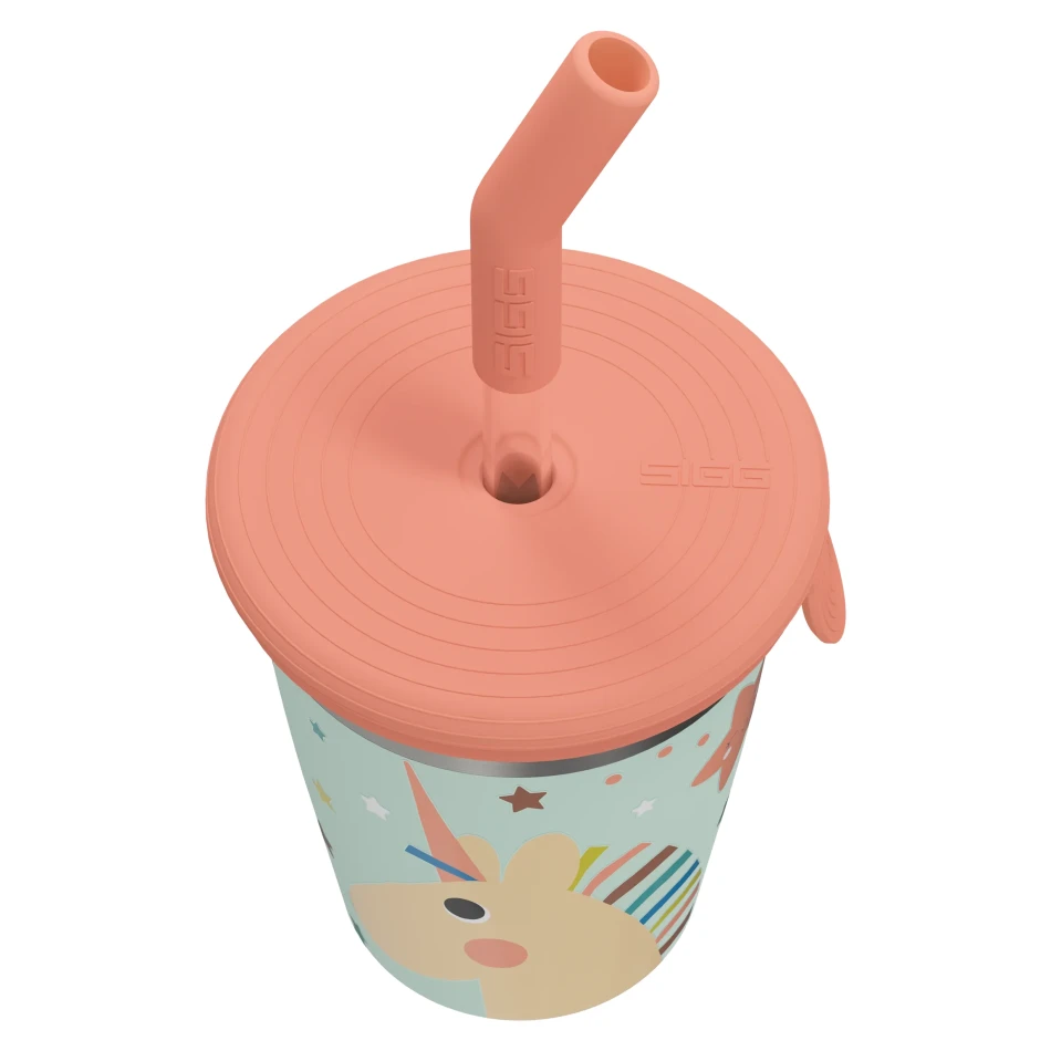 SIGG Kids Straw Cup 0,35 L, kolor: Unistar - widok od góry