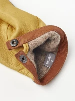 Deerskin Wool Tricot, kolor: 390400 - Charcoral & Natural Yellow - 2
