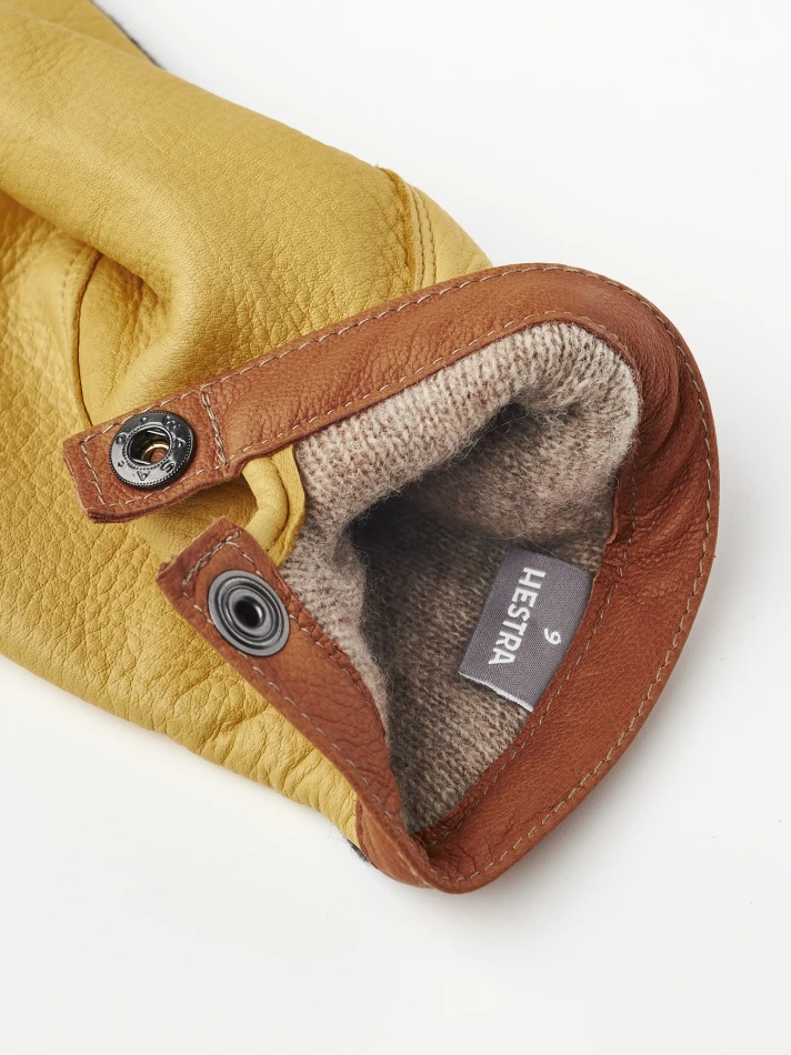 Deerskin Wool Tricot, kolor: 390400 - Charcoral & Natural Yellow - 2