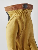 Deerskin Wool Tricot, kolor: 390400 - Charcoral & Natural Yellow - 4
