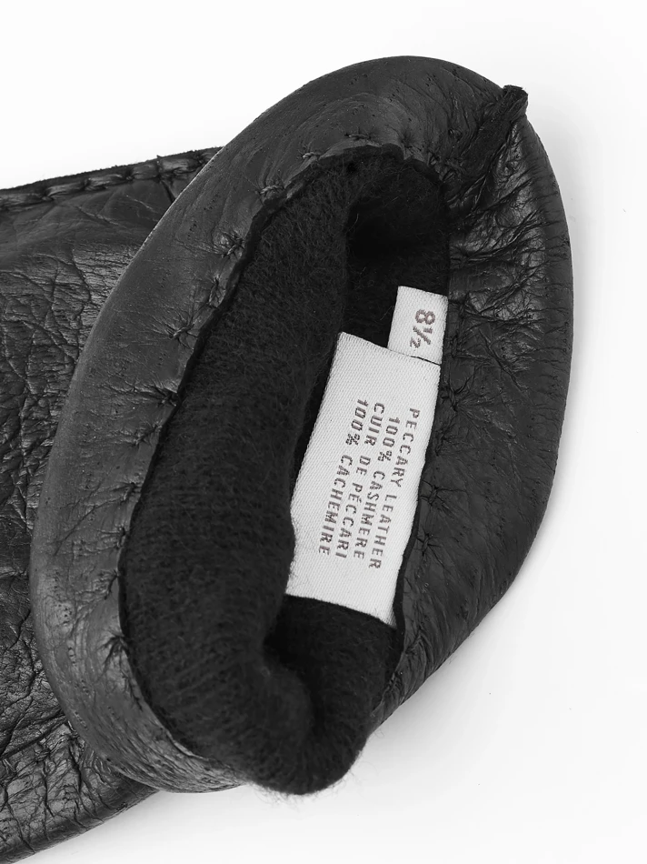 Peccary Handsewn Cashmere, kolor: 100 - Black - 2