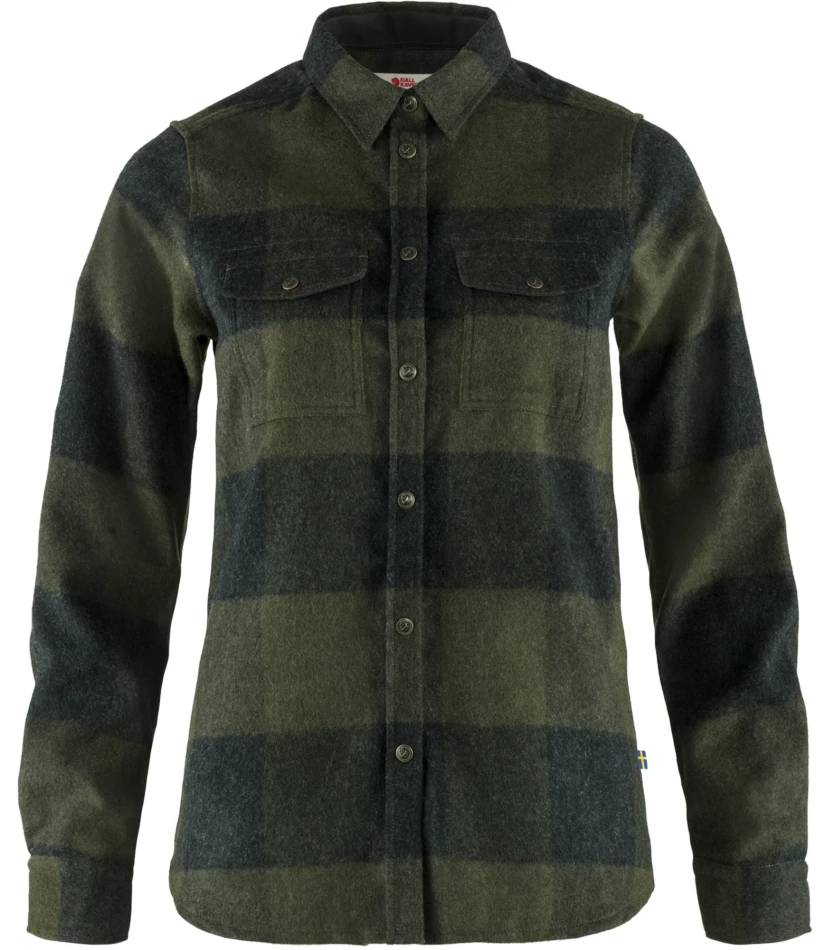 Fjallraven Canada Shirt W, kolor: 662-030 - Deep Forest-Dark Grey