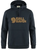 Fjallraven Logo Hoodie, kolor: 555 - Dark Navy