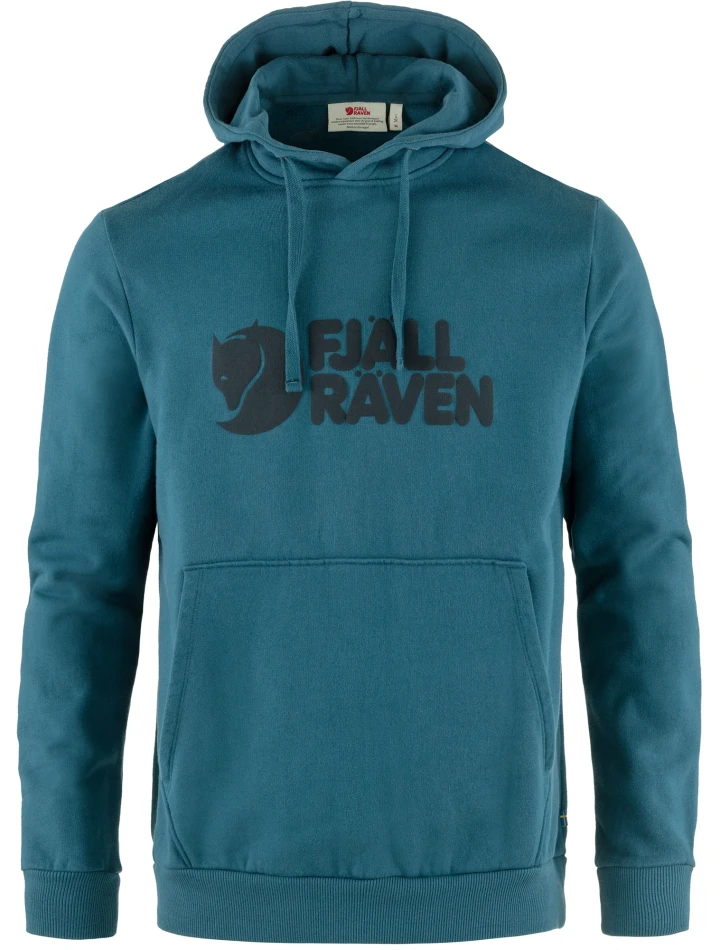 Fjallraven Logo Hoodie, kolor: 574 - Deep Sea