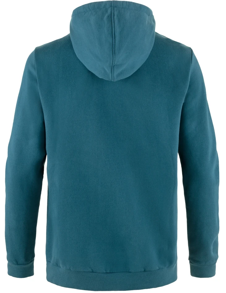Fjallraven Logo Hoodie, kolor: 574 - Deep Sea