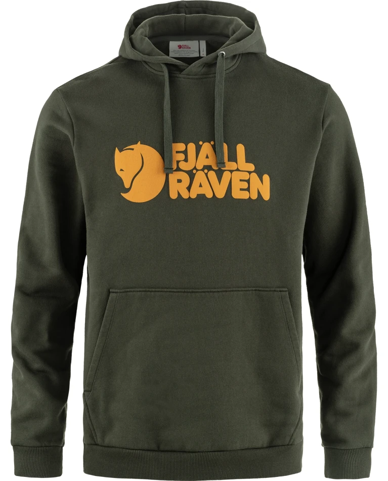 Fjallraven Logo Hoodie, kolor: 662 - Deep Forest