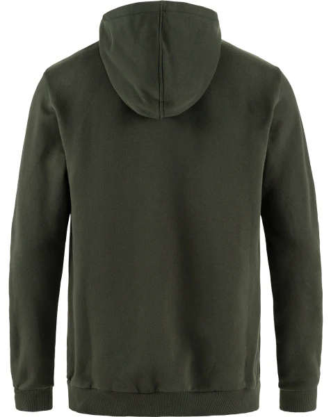 Fjallraven Logo Hoodie, kolor: 662 - Deep Forest
