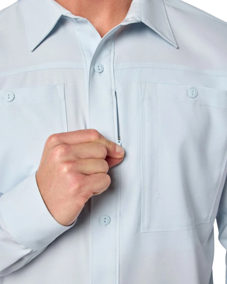Launch Shirt, kolor: 1326 - Bimini Blue Heather - 4