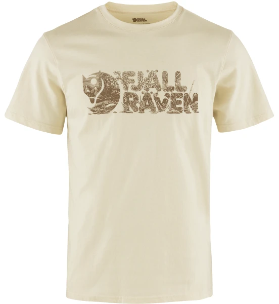 Fjallraven Lush Logo T-shirt, kolor: 113 - Chalk White