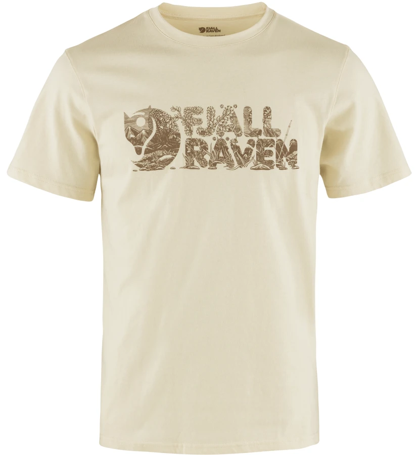 Fjallraven Lush Logo T-shirt, kolor: 113 - Chalk White