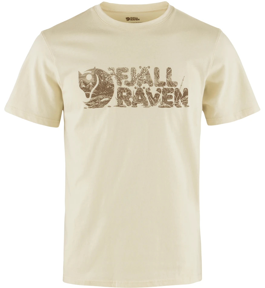 Fjallraven Lush Logo T-shirt, kolor: 113 - Chalk White