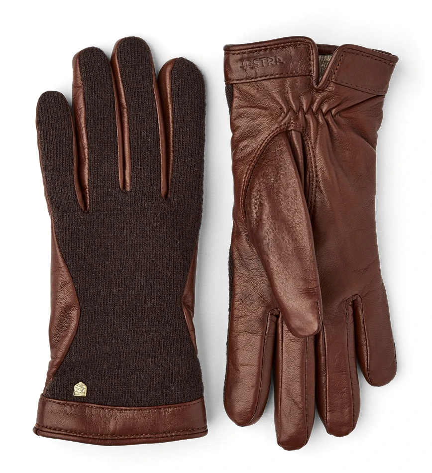 Saga Gloves, kolor: 780760 - Espresso & chestnut - 1