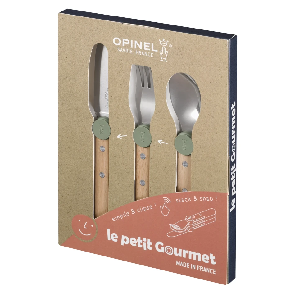 Opinel Le Petit Gourmet, kolor: Olive Green