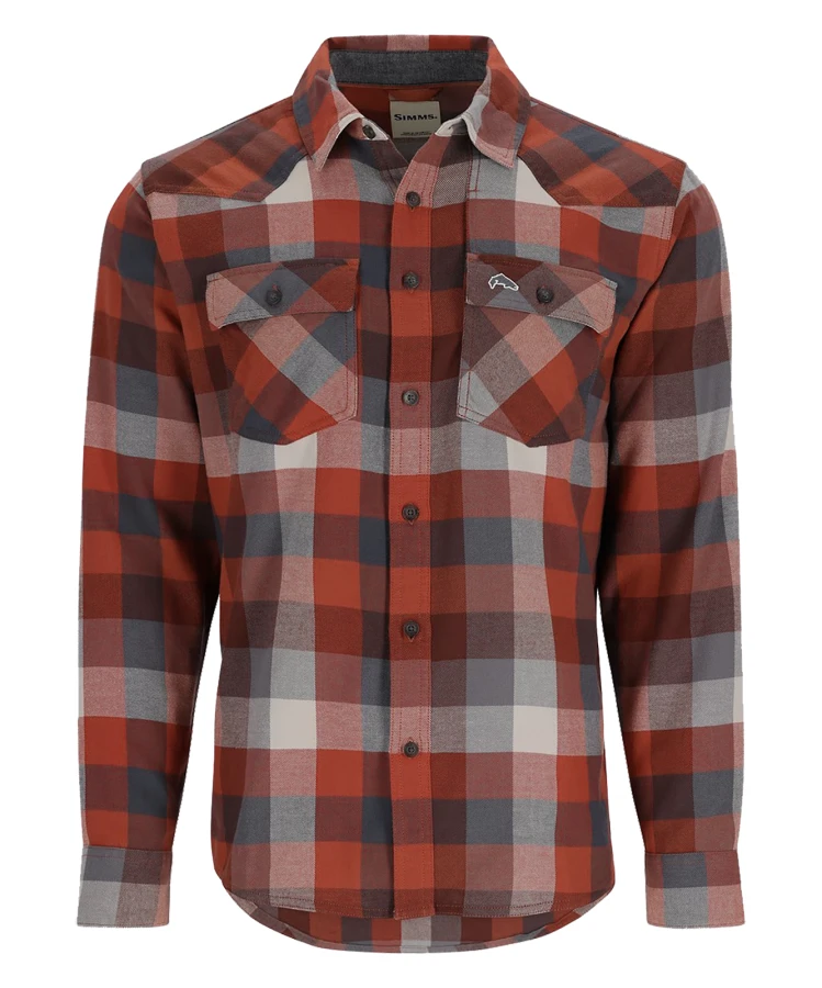 Santee Flannel, kolor: 2094 -  Auburn Red / Slate - 1