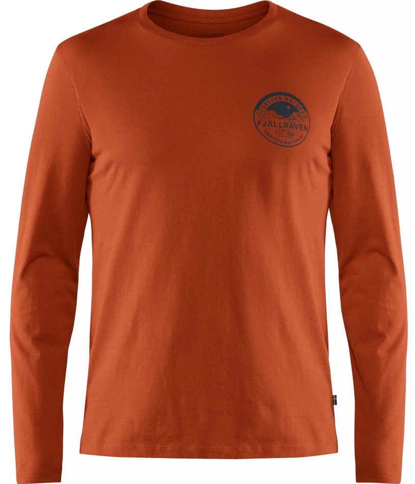 Forever Nature Badge LS T-Shirt, kolor: 215 - Autumn Leaf
