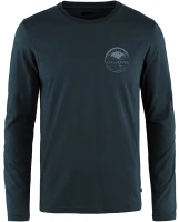 Forever Nature Badge LS T-Shirt, kolor: 555 - Dark Navy