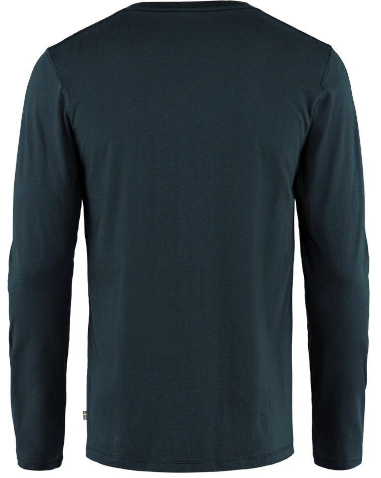 Forever Nature Badge LS T-Shirt, kolor: 555 - Dark Navy