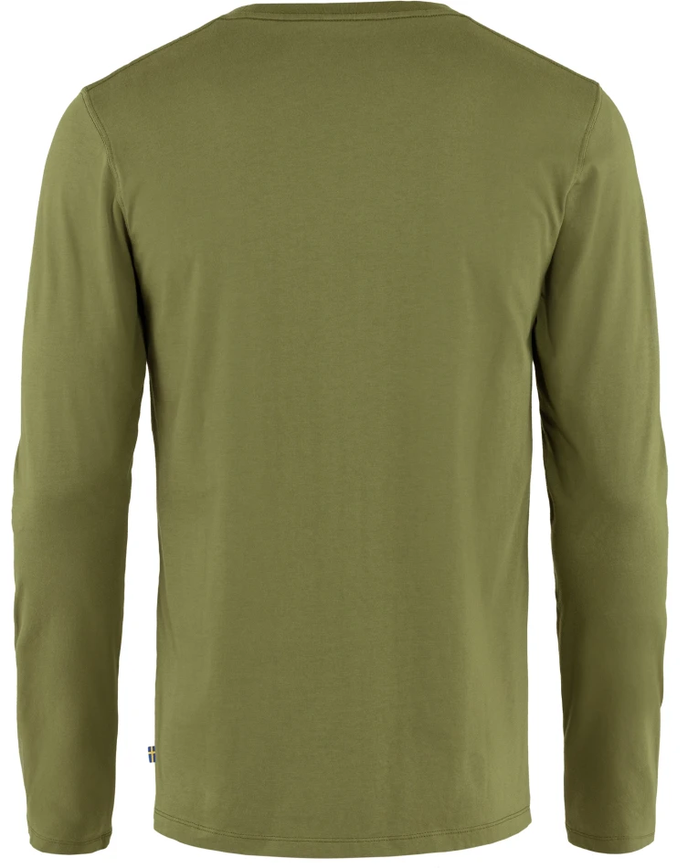 Forever Nature Badge LS T-Shirt, kolor: 677 - Caper Green