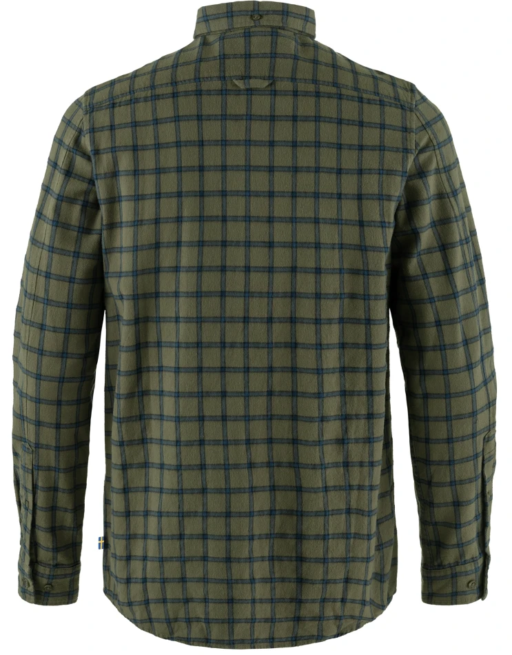 Fjallraven Ovik Flannel Shirt, kolor: 625-534 - Laurel Green-Indigo Blue