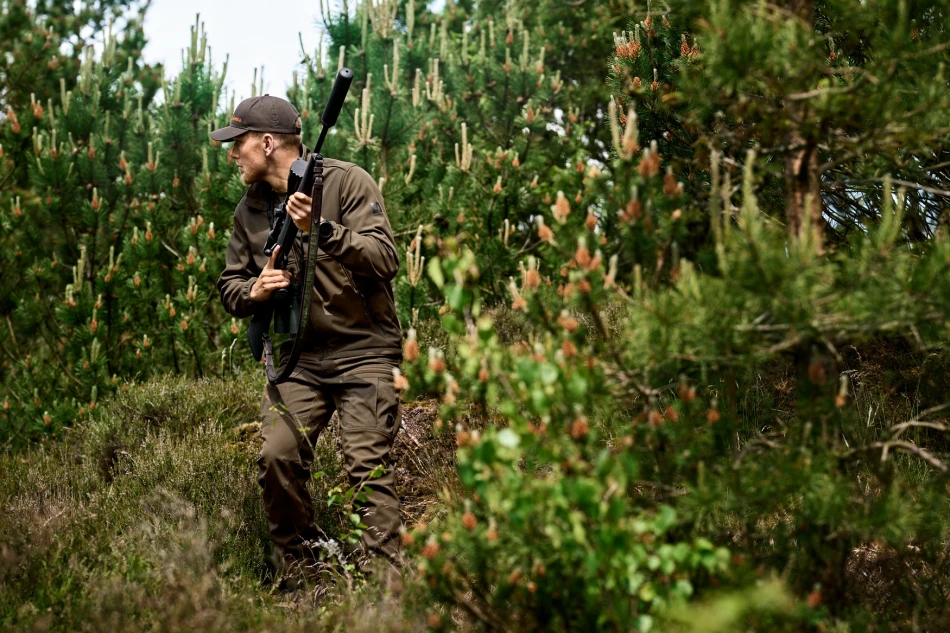 Harkila Scandinavian Softshell Jacket, kolor: Willow Green / Shadow Brown - 6