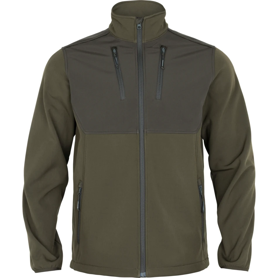 Harkila Scandinavian Softshell Jacket, kolor: Willow Green / Shadow Brown - 1
