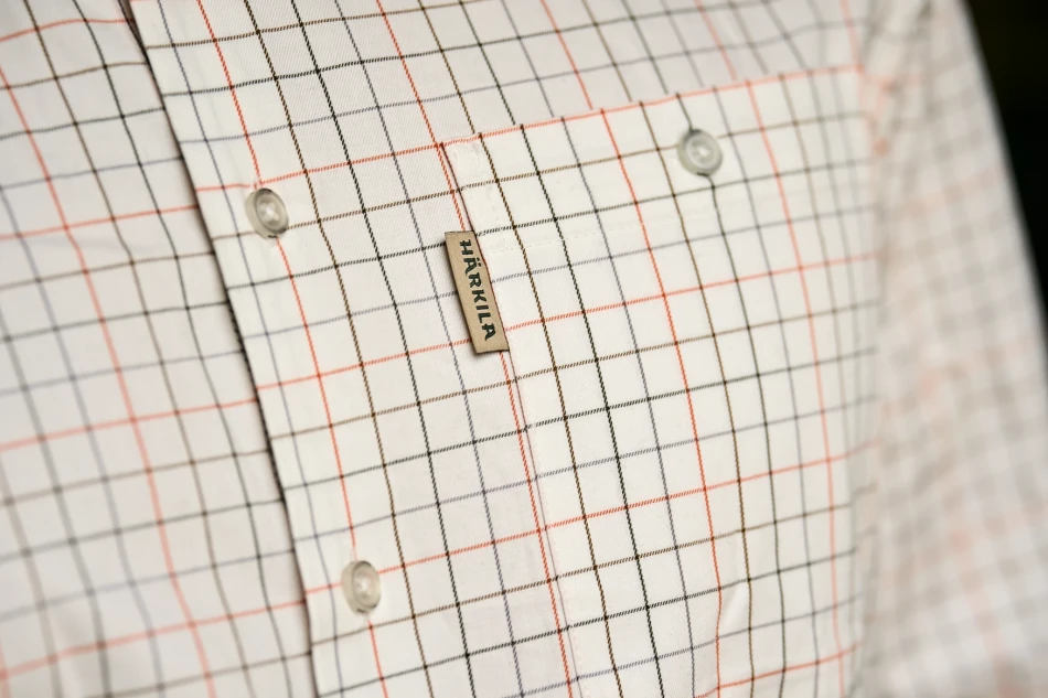 Harkila Portfield L/S Shirt, kolor: Mandarin Check