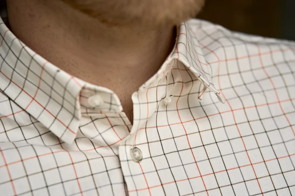 Harkila Portfield L/S Shirt, kolor: Mandarin Check