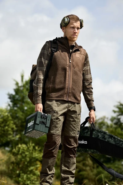 Harkila Kalix Fleece Waistcoat, kolor: Dark Earth