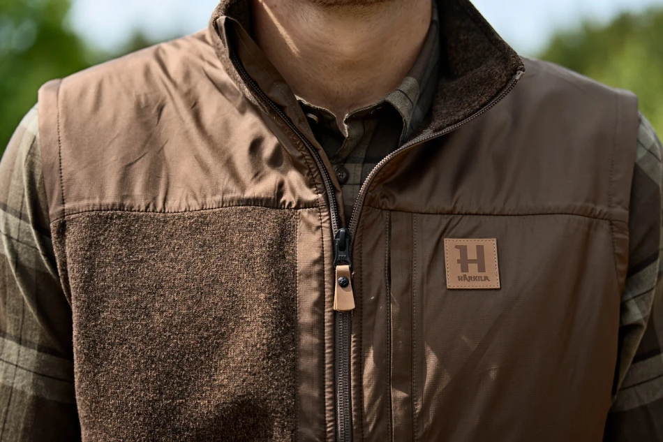 Harkila Kalix Fleece Waistcoat, kolor: Dark Earth