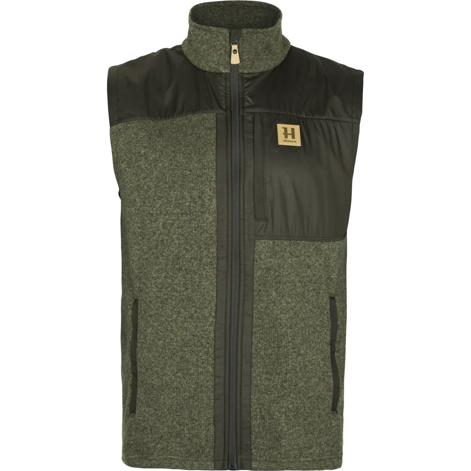 Harkila Kalix Fleece Waistcoat, kolor: Willow Green/Shadow Brown