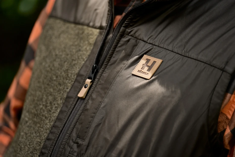 Harkila Kalix Fleece Waistcoat, kolor: Willow Green/Shadow Brown