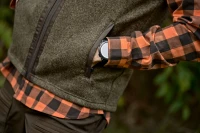 Harkila Kalix Fleece Waistcoat, kolor: Willow Green/Shadow Brown