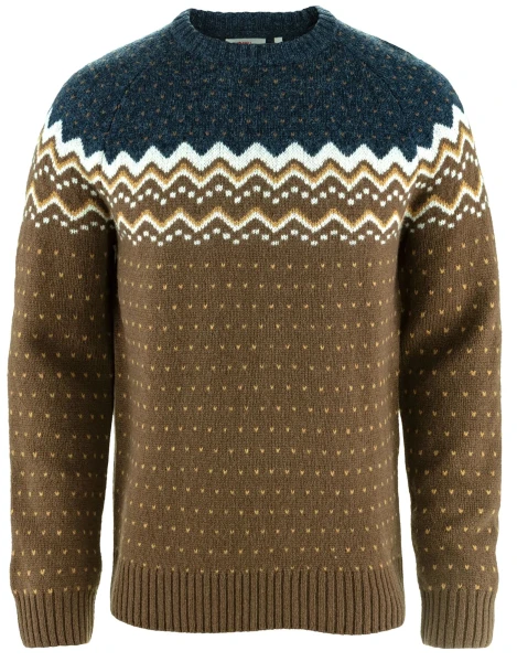 Fjallraven Ovik Knit Sweater, kolor: 299-560 - Dark Oak-Navy 1