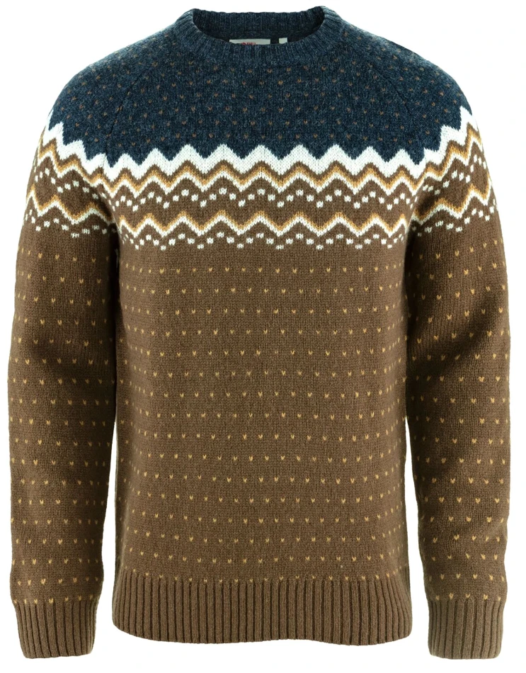 Fjallraven Ovik Knit Sweater, kolor: 299-560 - Dark Oak-Navy 1