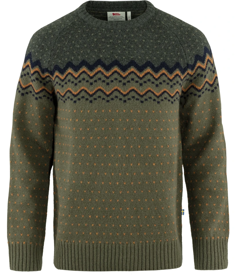 Fjallraven Ovik Knit Sweater, kolor: 625-662 - Laurel Green-Deep Forest 1