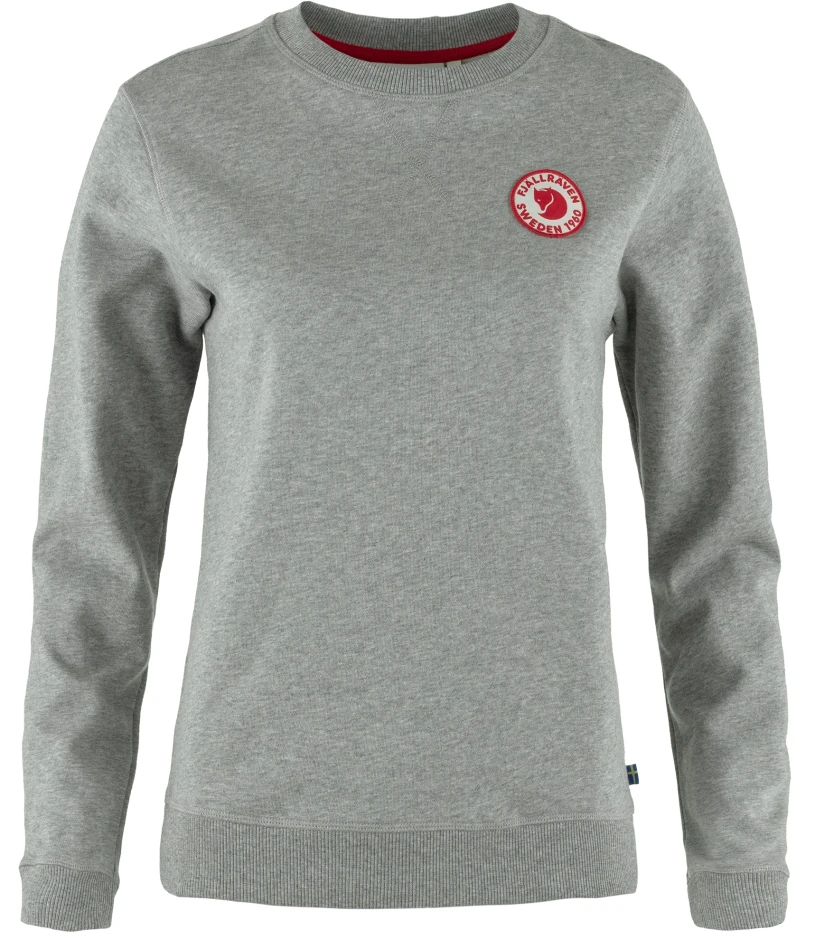 Fjallraven 1960 Logo Badge Sweater, W: kolor: 020-999 - Grey-Melange