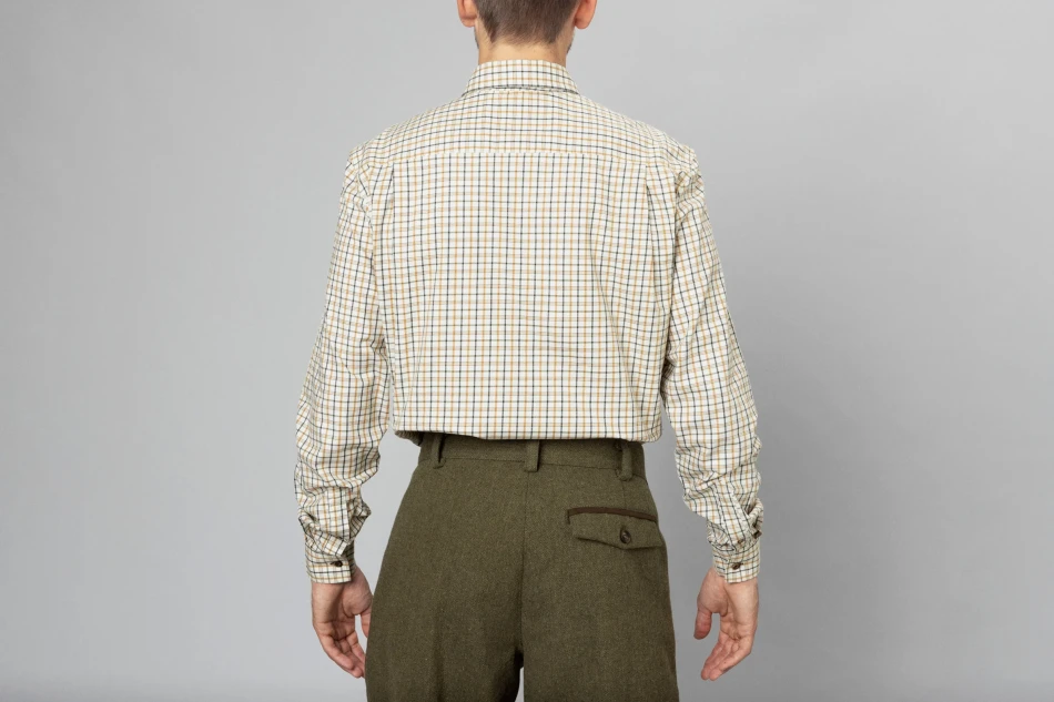Seeland Oxford Shooting Shirt, kolor: Classic Blue/Classic Brown Check