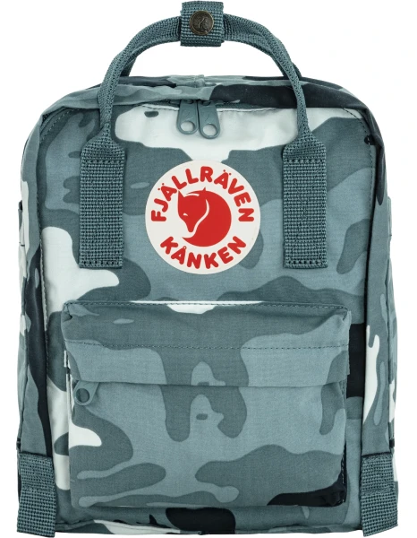 Fjallraven Kanken Graphics Mini, kolor: 577-986 - Nimbus Blue-Hidden Animals