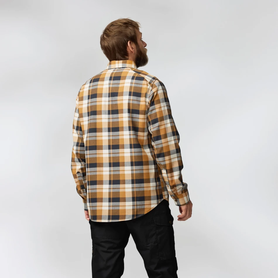 Fjallglim Shirt, kolor: 232-555 - Buckwheat Brown - Dark Navy - 5