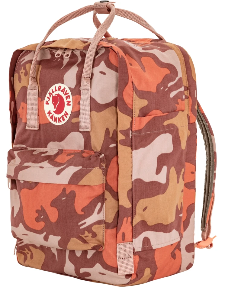 Fjallraven Kanken Graphics Laptop 15", kolor: 302-986 - Chalk Rose-Hidden Animals