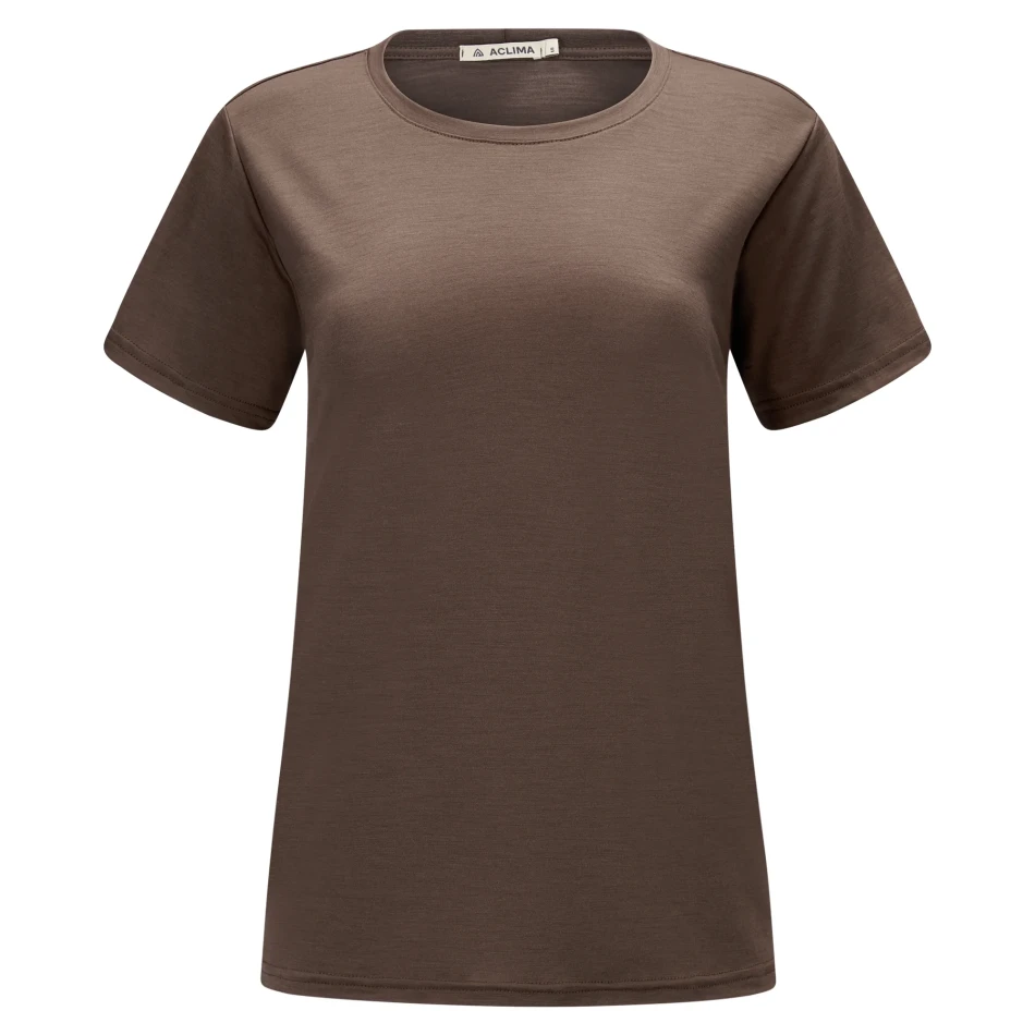 Aclima LightWool 140 Classic Tee W, kolor: 311 - Dark Earth