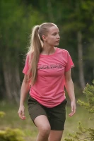 Aclima LightWool 140 Classic Tee Logo W, kolor: 475 - Sun Kissed Coral