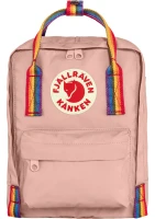 Kanken Rainbow Mini, kolor: 302-907 - Chalk Rose-Rainbow Pattern