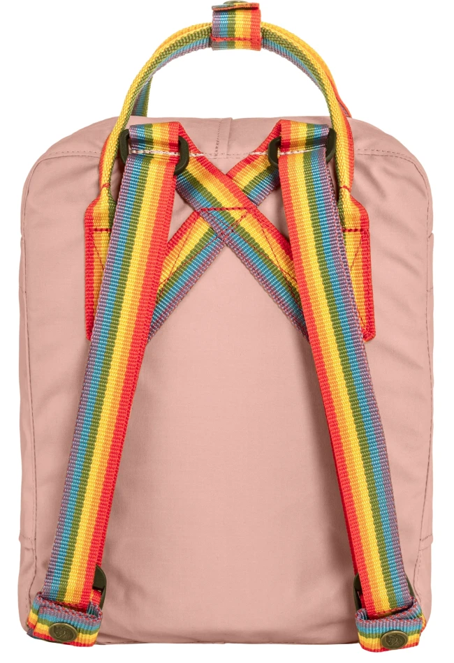 Kanken Rainbow Mini, kolor: 302-907 - Chalk Rose-Rainbow Pattern