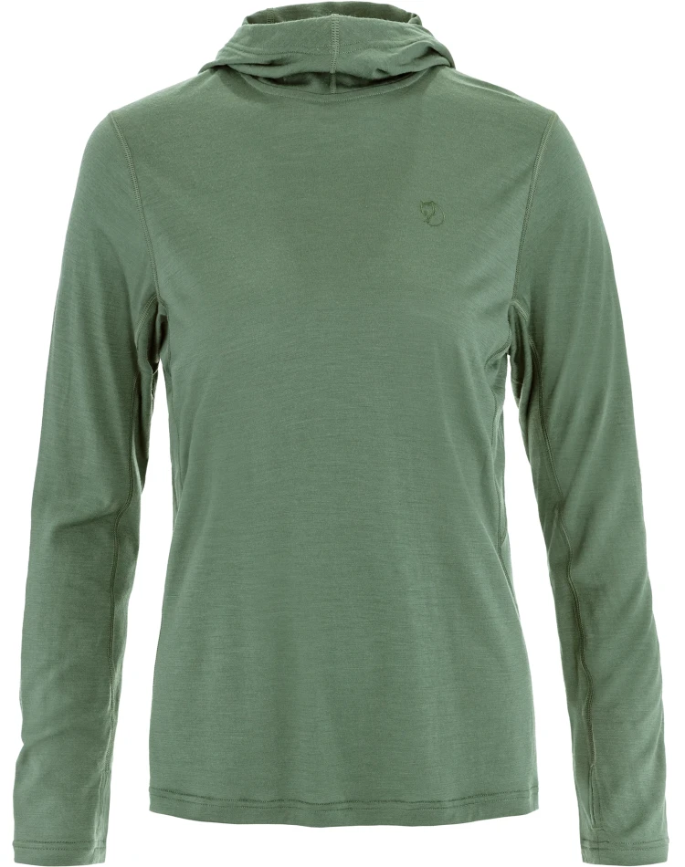 Fjallraven Abisko Wool Hoodie W, kolor: 614 - Patina Green