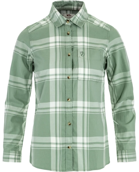 Fjallraven Ovik Lite Flannel Shirt W, kolor: 674-111-Misty Green-Eggshell