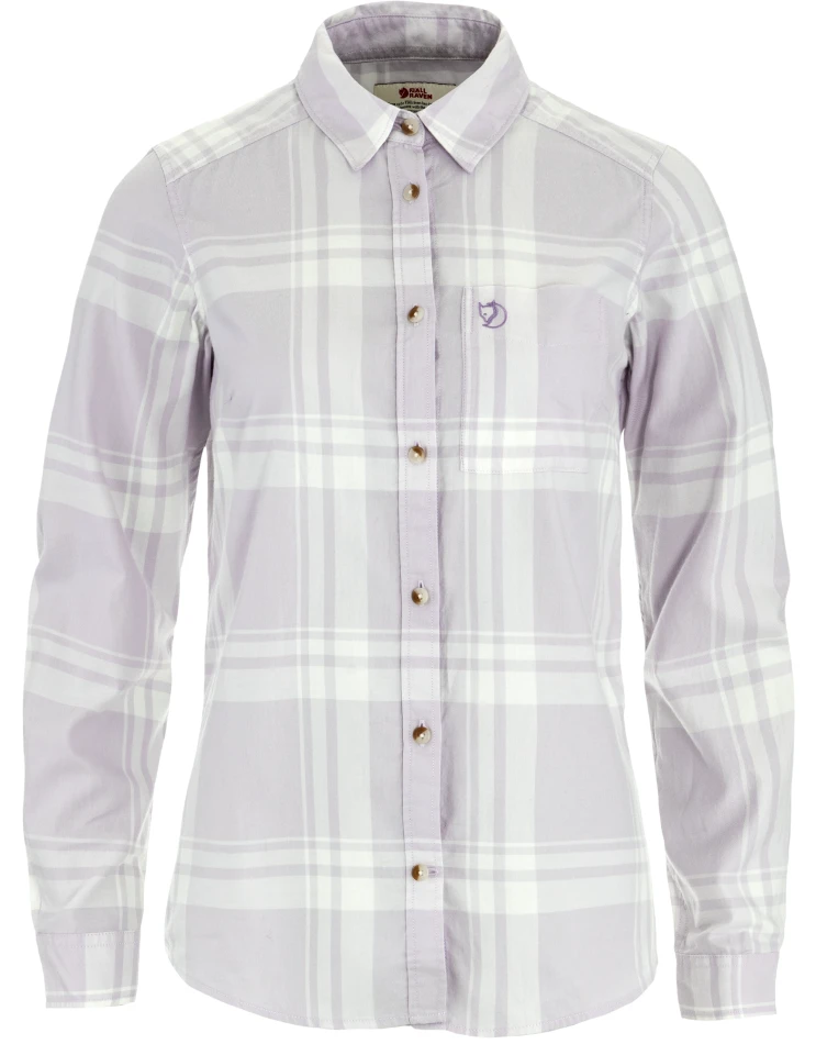 Fjallraven Ovik Lite Flannel Shirt W, kolor: 111-452 - Eggshell-Lavender Mist