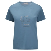 Aclima LightWool 140 Classic Tee Kettle W, kolor: 473 - Blue Fusion