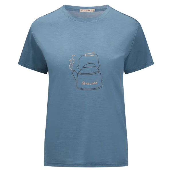 Aclima LightWool 140 Classic Tee Kettle W, kolor: 473 - Blue Fusion